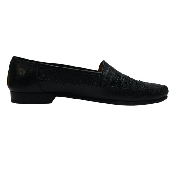 Mezlan Coronado Black Genuine Ostrich Leather Loafers Dress Shoes Mens 13 main image 9